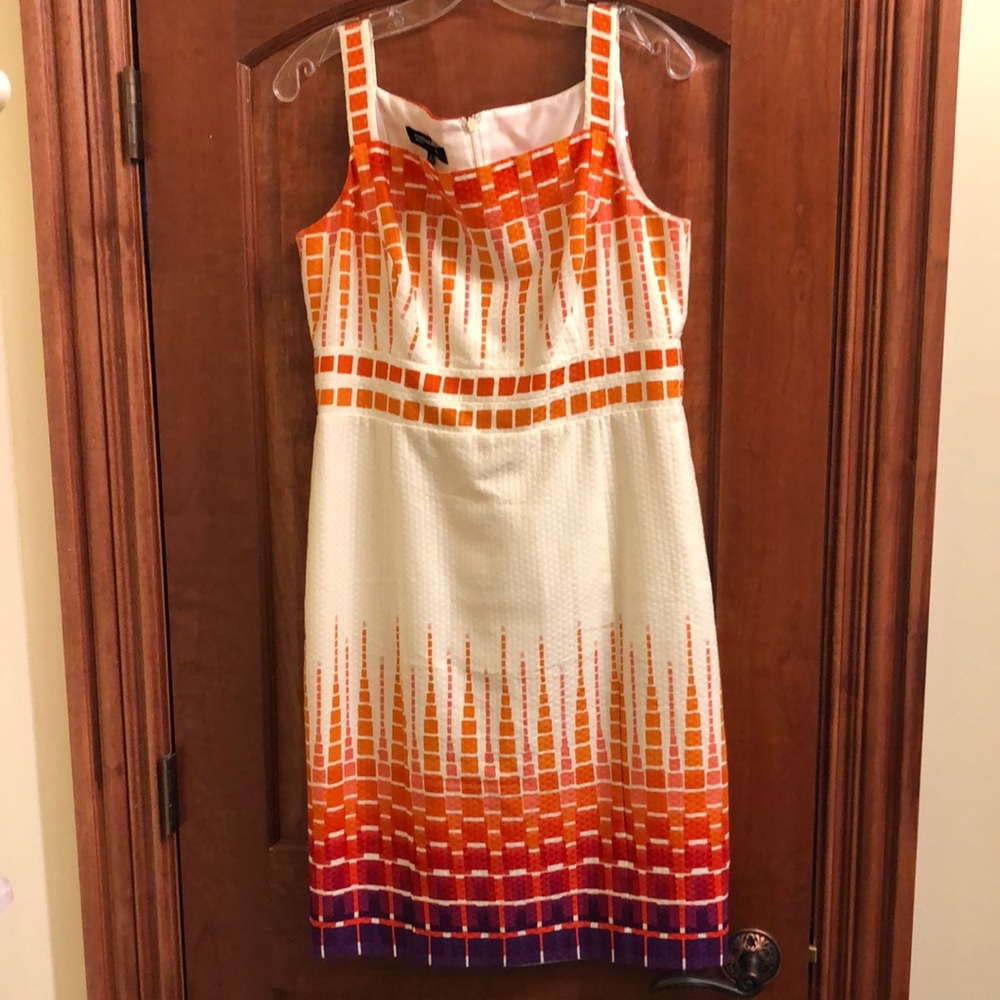 Adorable printed cotton sheath dress
